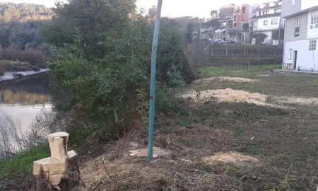 Imaxe da tala &aacute; beira do Mandeo