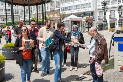 Amelia S&aacute;nchez, Henrique del R&iacute;o e Ana Pont&oacute;n no Campo