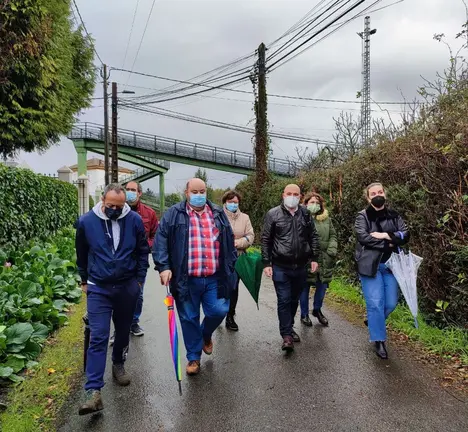 Visita de N&eacute;stor Rego a Infesta o pasado mes de xaneiro